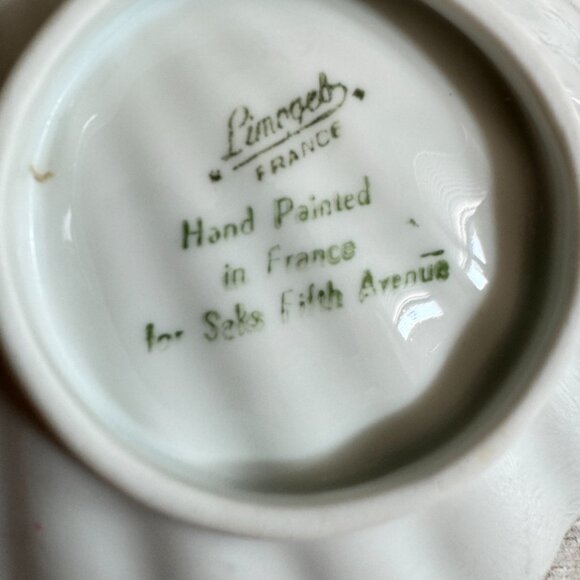 Vintage Limoges France Saks Fifth Avenue Shell Bowl - Picture 8 of 11